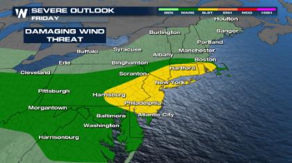 Storms Target the Northeast into the Weekend