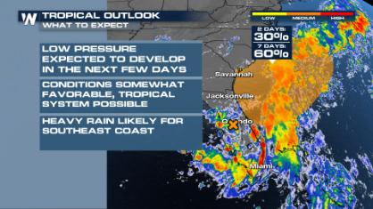 NHC Monitoring Front in the Southeast Ahead of 4th of July