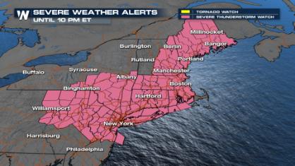 Northeast Severe Threat on Thursday