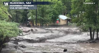 Ruidoso Flash Flooding - Record Crest for the Rio Ruidoso River