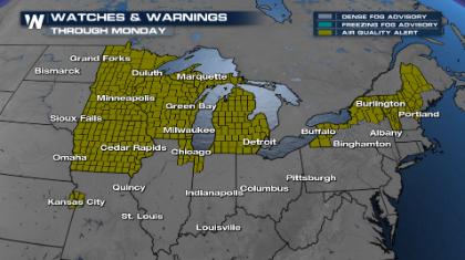 Canadian Wildfire Smoke Triggers Air Quality Alerts Across Upper Midwest