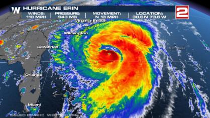 Hurricane Erin Targets East Coast: Tropical Storm Alerts and Evacuations Underway