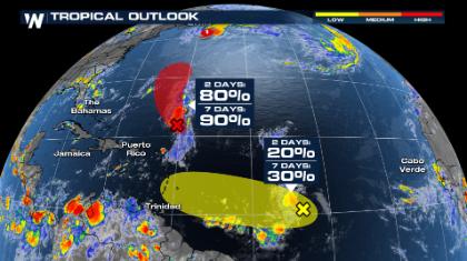 Watching Two Tropical Waves Behind Erin in the Atlantic