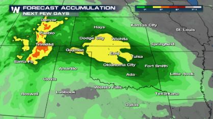 Front Brings Storms to the Midwest & Front Range