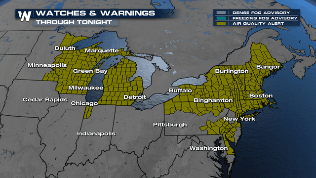 Canadian Wildfire Smoke Triggers U.S. Air Quality Alerts - WeatherNation
