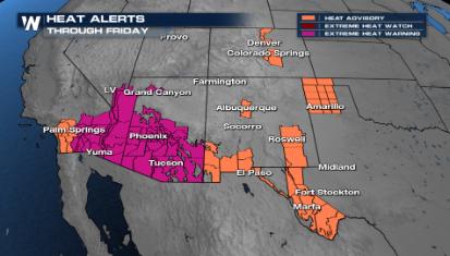 Searing Heat Builds in the Southwest