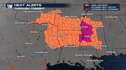 Hot and Stormy for Texas and the South