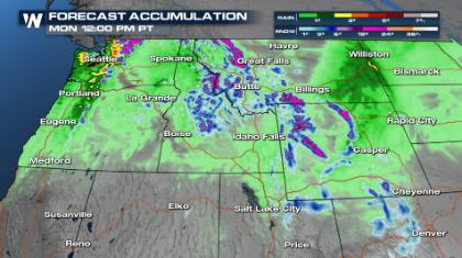 Wet Pattern for the NW Continues