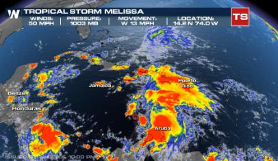 Tropical Storm Melissa Named in the Caribbean