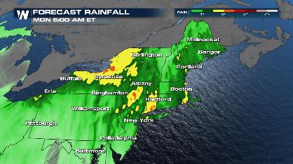 Rain Headed for the Mid-Atlantic and Northeast
