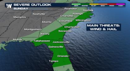 Weekend Severe Threat Across the South
