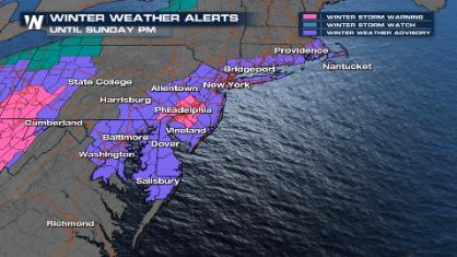 First Snow This Season For Interstate 95 This Weekend