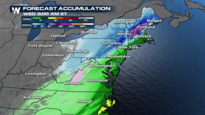 Gulf Low turns Coastal Low as Millions Brace for Plowable Snow