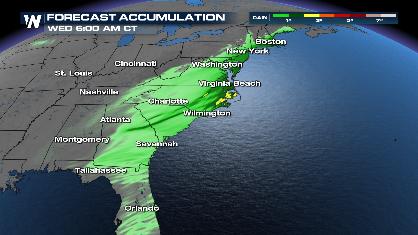 Gulf Low To Produce Rain & Storms Along Coast