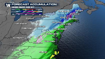 Gulf Low turns Coastal Low as Millions Brace for Plowable Snow