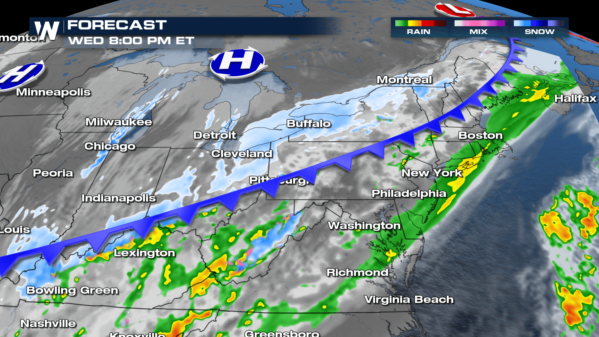 Snow Squalls In The Northeast - WeatherNation