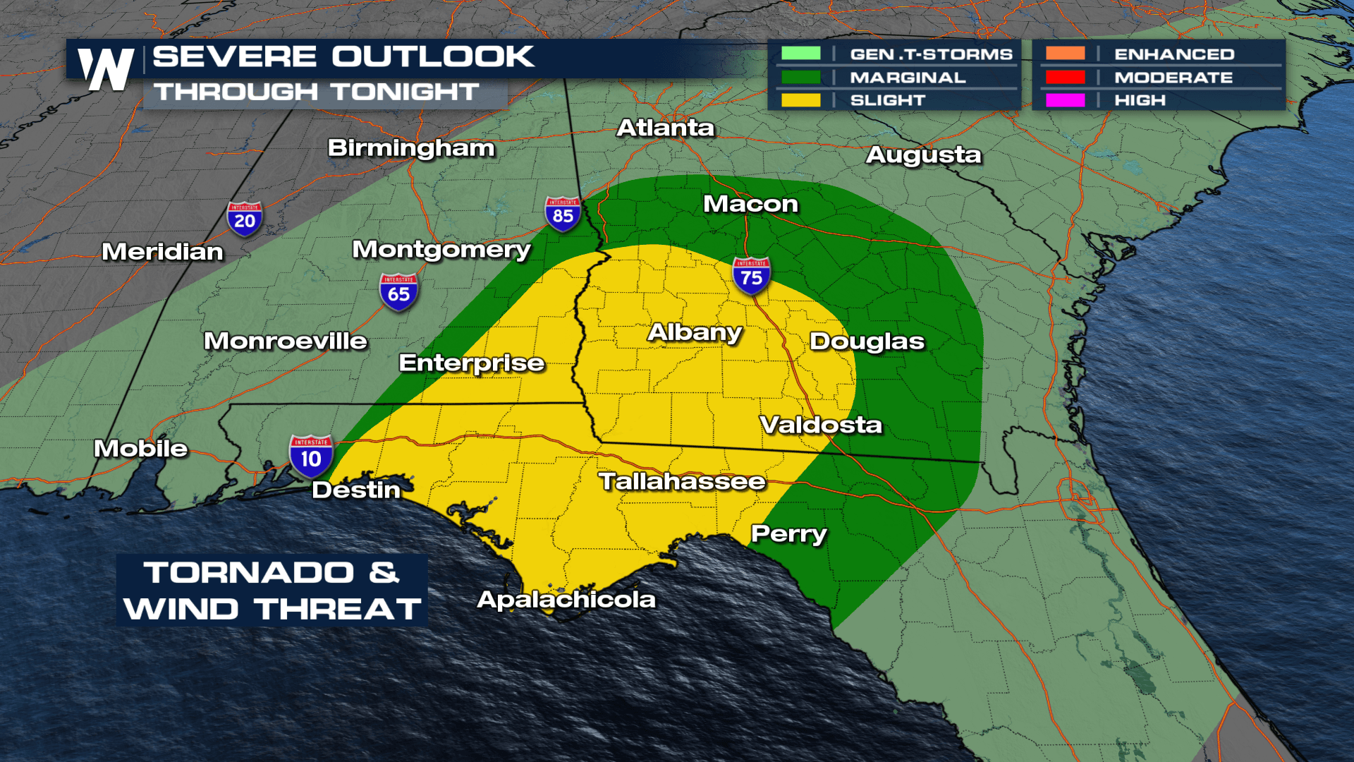 Severe Thunderstorms Possible Across the South on Sunday - WeatherNation