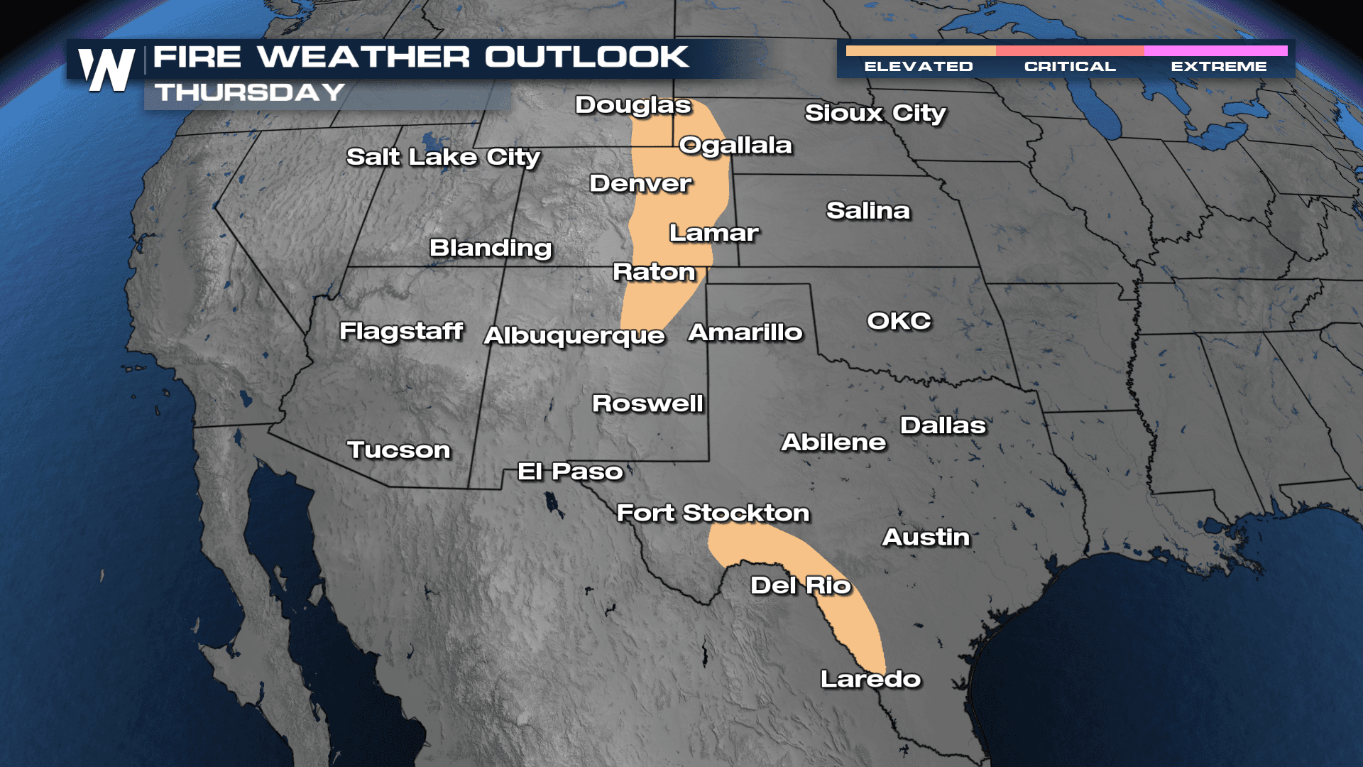 Elevated Fire Danger Across Southern Plains - WeatherNation
