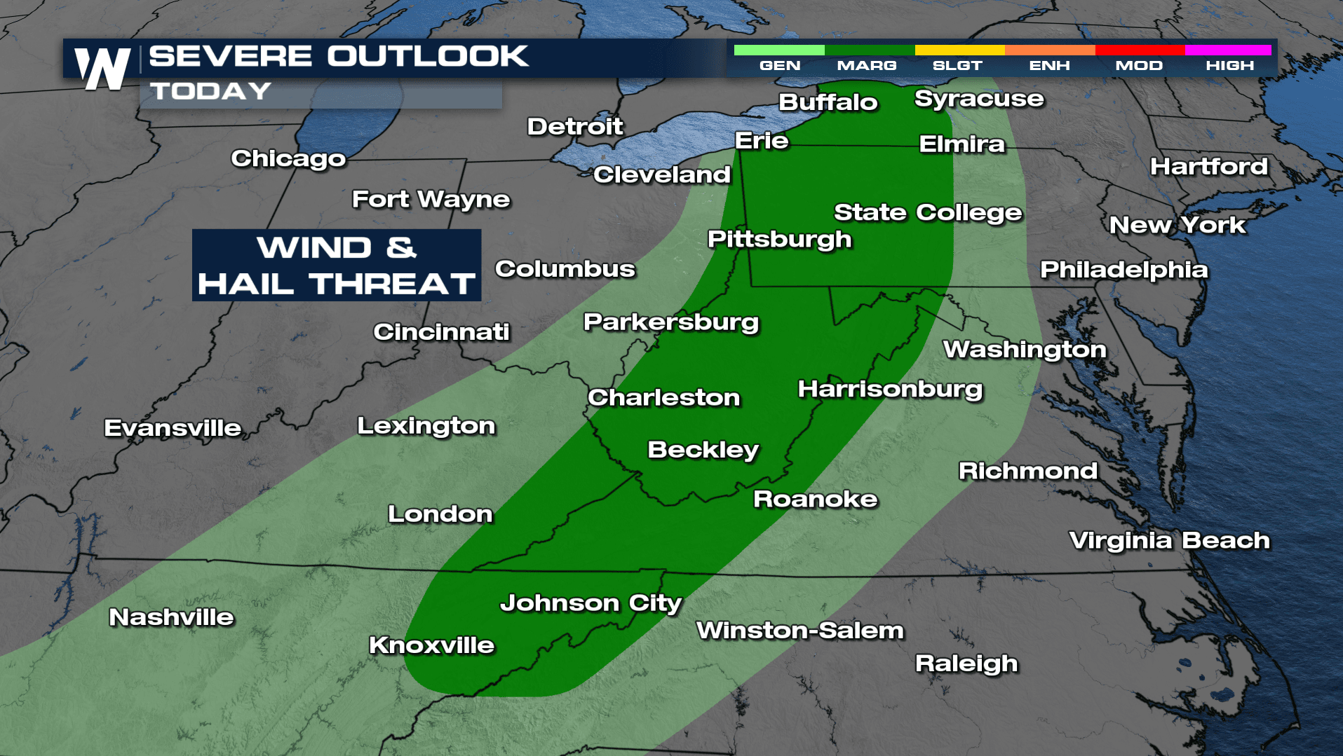 Severe Storms Shift East on Saturday - WeatherNation