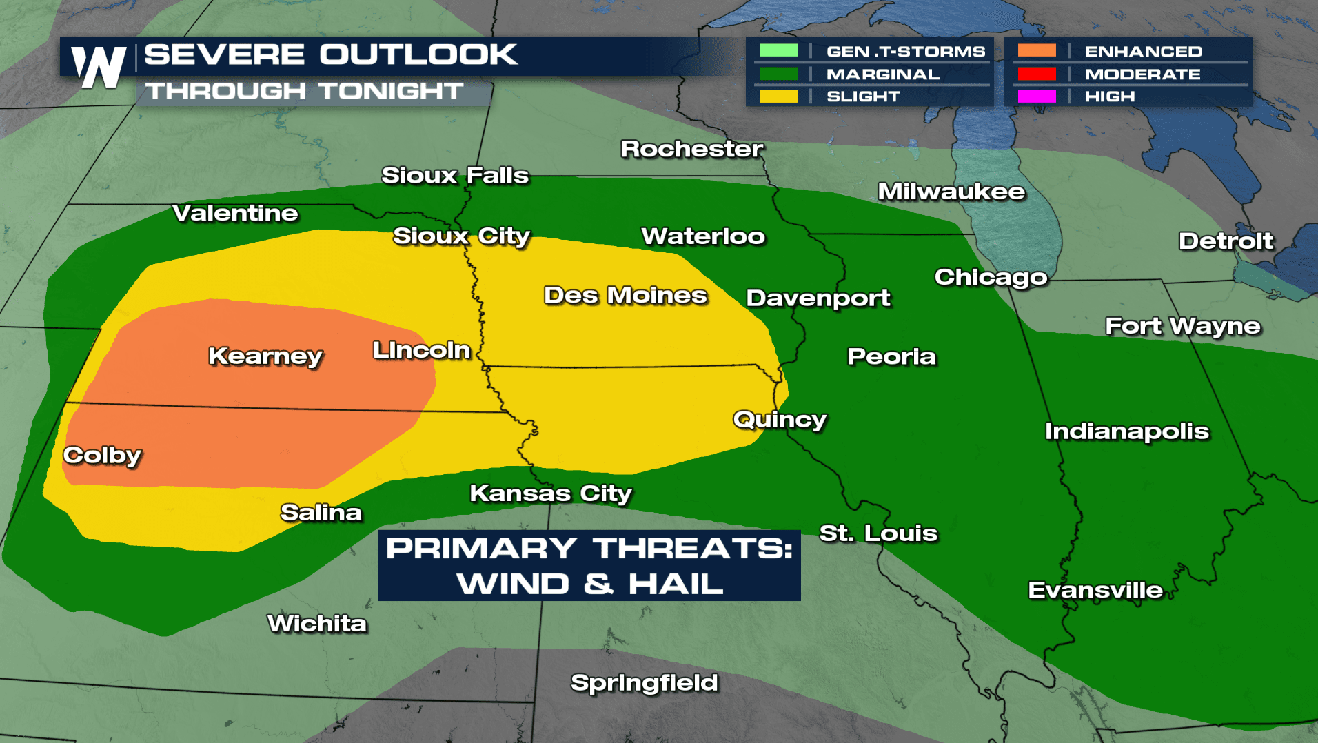 Saturday Severe Storms; Midwest to the Ohio Valley - WeatherNation