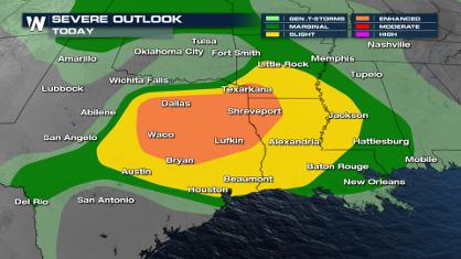 Enhanced Severe Weather Threat Targets Dallas This Weekend