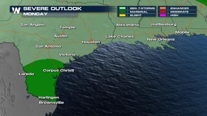 Another Severe Risk for South Texas Monday
