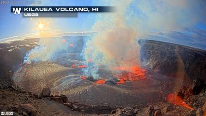 Kilauea Volcano Erupting in Hawaii
