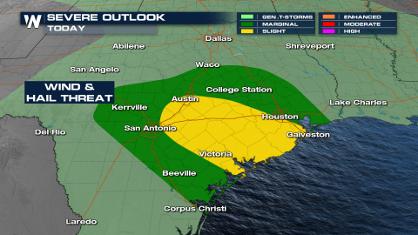 Heavy Rain, Strong Storms for Texas Thursday