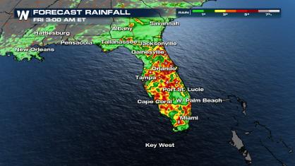 Heavy Rain for Florida the Next Few Days