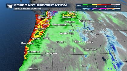 Warmer Wave for Northwest Means More Rain