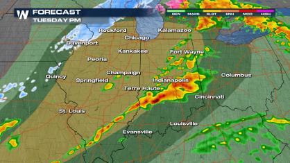 Severe Weather Threat Tuesday From Ozarks to Great Lakes