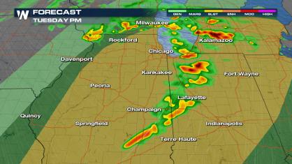 Severe Weather Tuesday From Ozarks to Great Lakes