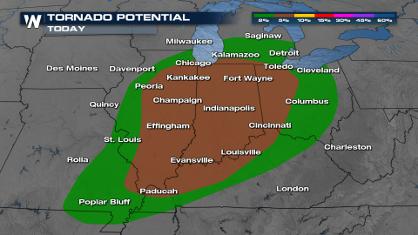 Tornado Threat: Chicago, Indianapolis, Detroit Today