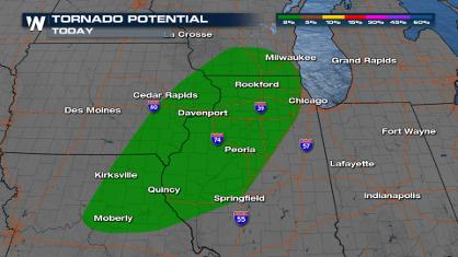Tornado Threat in the Midwest Tonight