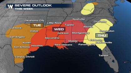 Multi-Day Storm Threat in the Deep South
