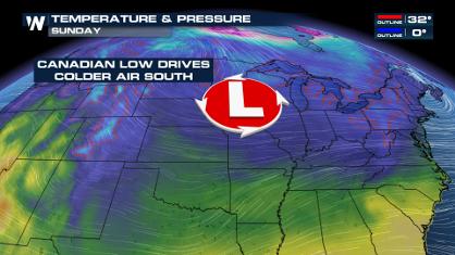 Blast of Cold Air Arrives in the Central U.S. this Weekend