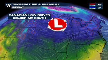 Colder Air Returns to the Central U.S.