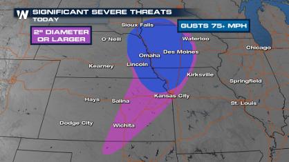 Another Round of Storms Targets The Heartland