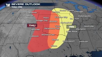 Late Week: Multiple Days of Severe Weather