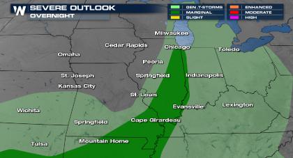 Storm Threat Continues in the Plains and Ohio Valley