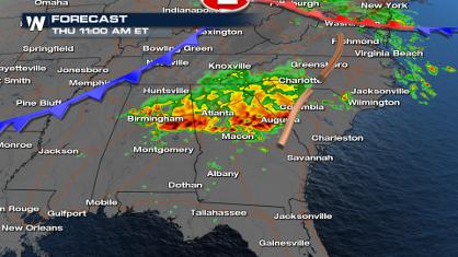 Hurricane-Force Wind Possible for Georgia, Alabama Thursday